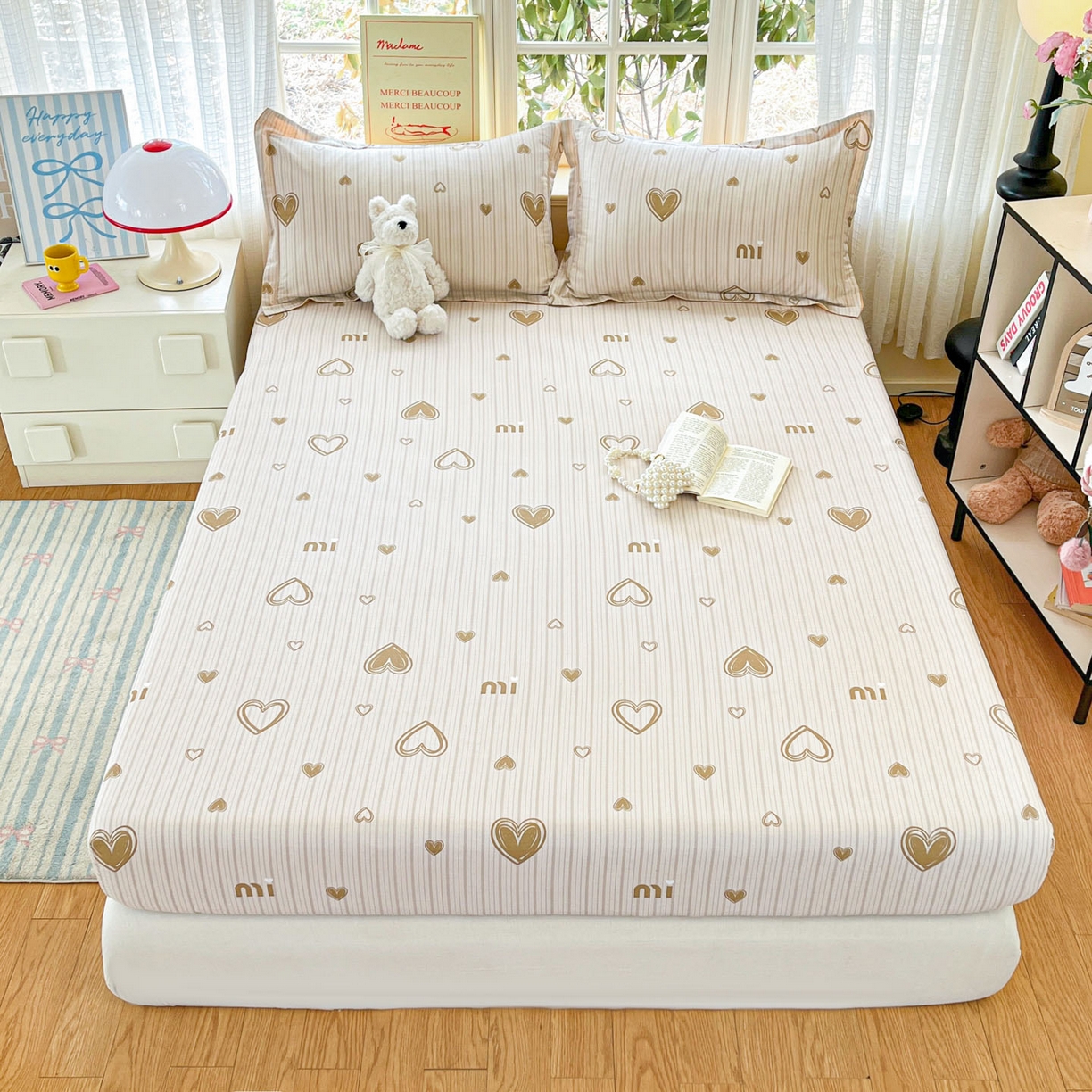 铭成家纺 2026新款全棉印花小清新单床笠（提供买家秀） 柠檬心愿