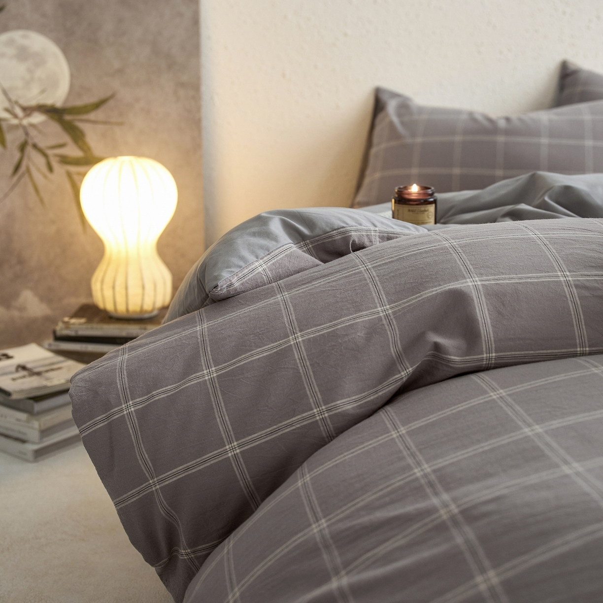 91家纺网 家纺一手货源 找家纺 （总）启程家纺 2026春夏新款全棉纯棉色织水洗棉四件套