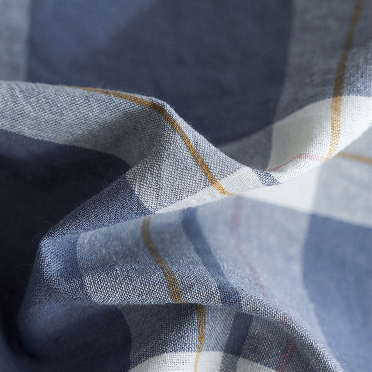 91家纺网 家纺一手货源 找家纺 启程家纺 2026新款全棉纯棉色织水洗棉单枕套枕套单件单品枕套 缤纷格-灰