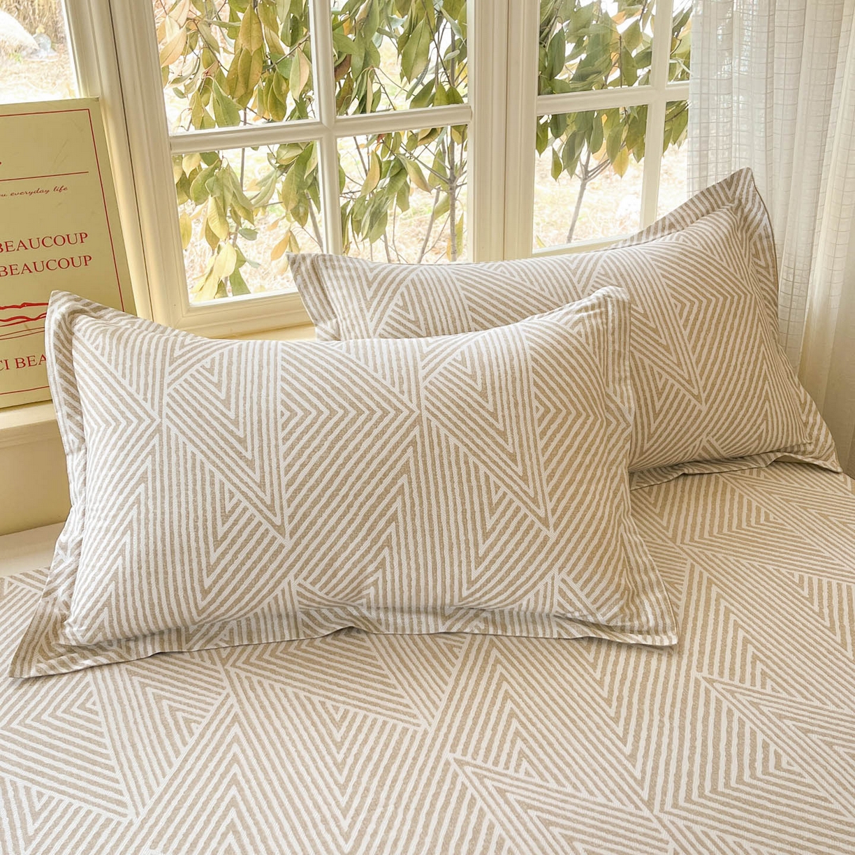 91家纺网 家纺一手货源 找家纺 （总）铭成家纺 2026新款全棉印花小清新单枕套（提供买家秀）