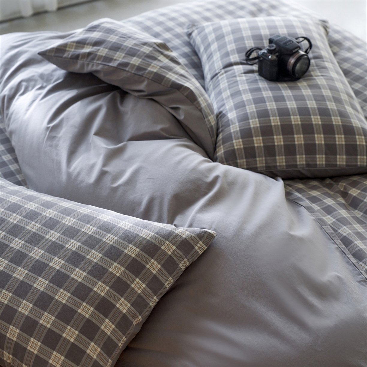 91家纺网 家纺一手货源 找家纺 启程家纺 2026新款全棉纯棉色织水洗棉单枕套枕套单件单品枕套 初遇