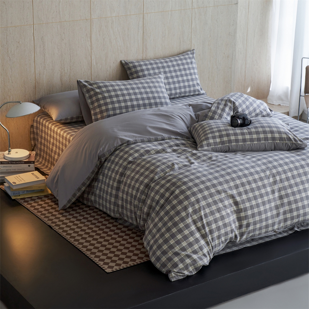 91家纺网 家纺一手货源 找家纺 启程家纺 2026新款全棉纯棉色织水洗棉单枕套枕套单件单品枕套 初遇