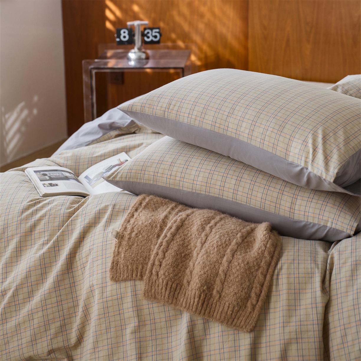 91家纺网 家纺一手货源 找家纺 启程家纺 2026新款全棉纯棉色织水洗棉单枕套枕套单件单品枕套 秋田5号