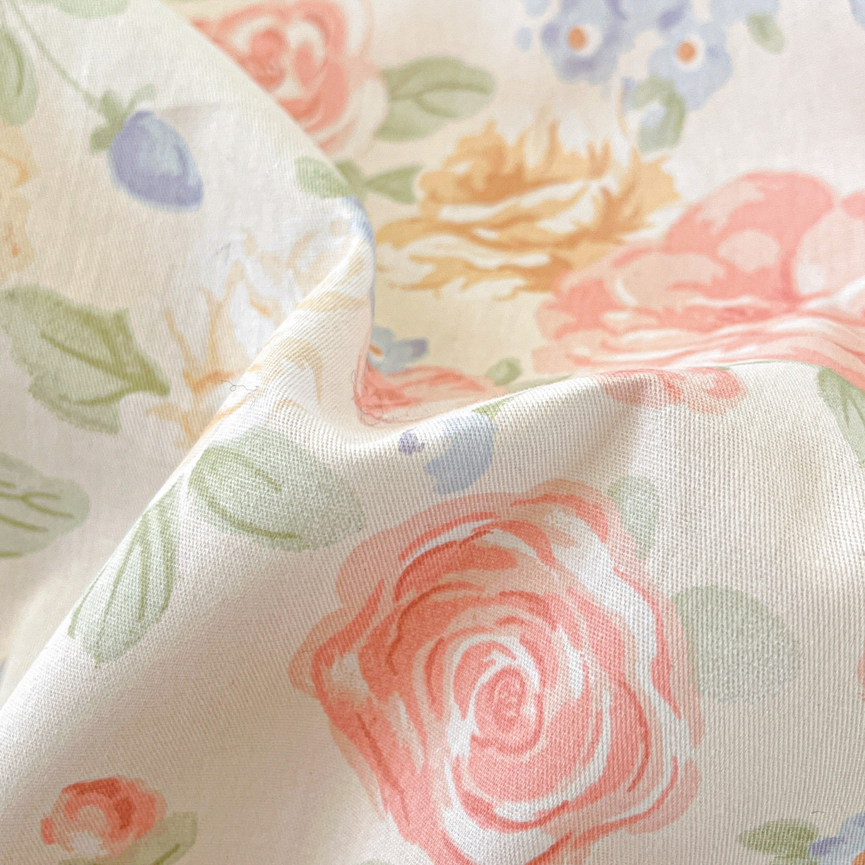 91家纺网 家纺一手货源 找家纺 铭成家纺 2026新款全棉印花小清新单枕套（提供买家秀） 花恋