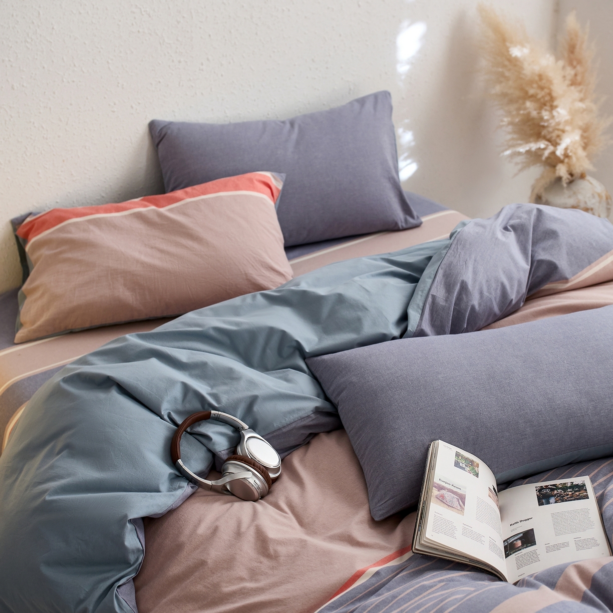 91家纺网 家纺一手货源 找家纺 启程家纺 2026春夏新款全棉纯棉色织水洗棉四件套 土耳其