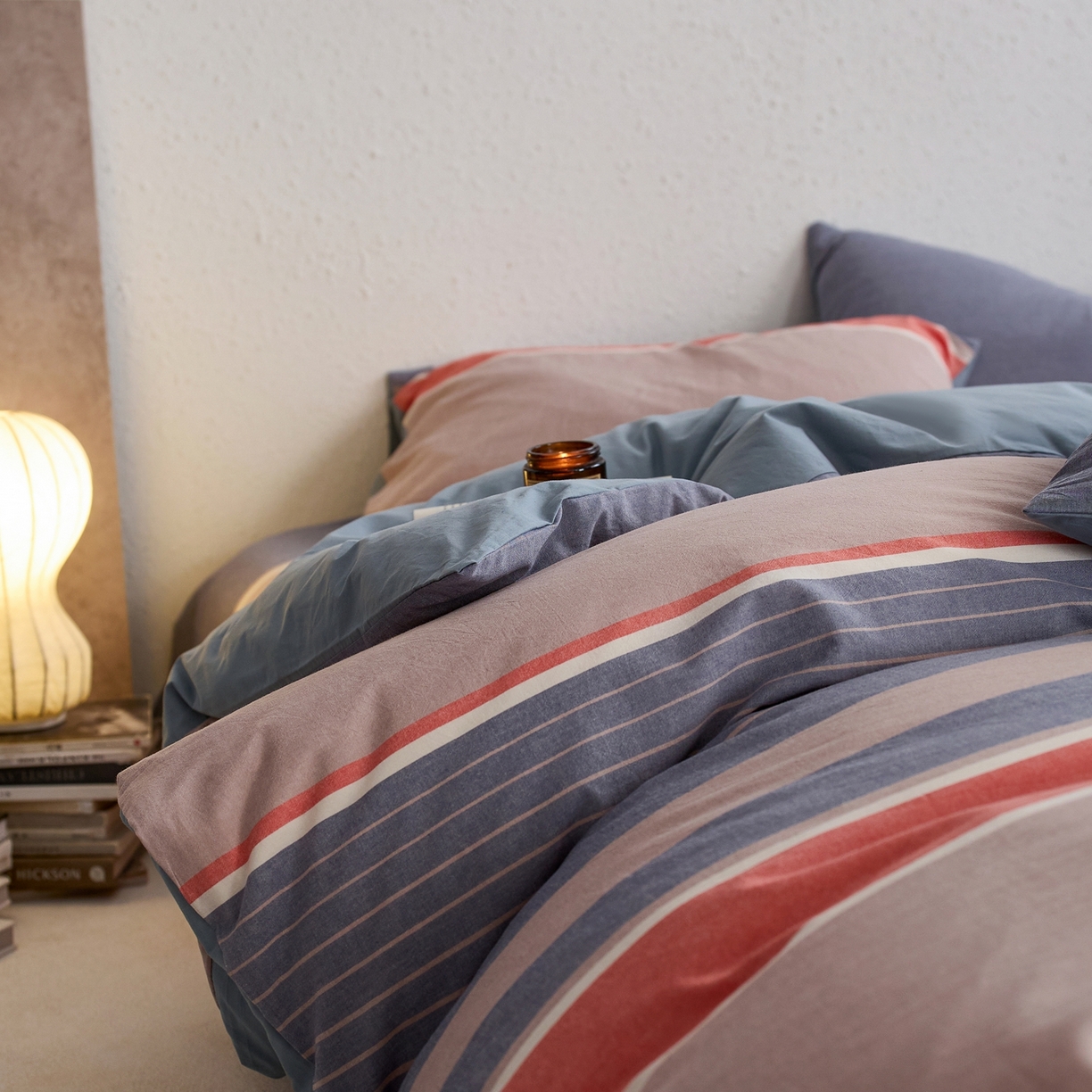 91家纺网 家纺一手货源 找家纺 启程家纺 2026春夏新款全棉纯棉色织水洗棉四件套 土耳其