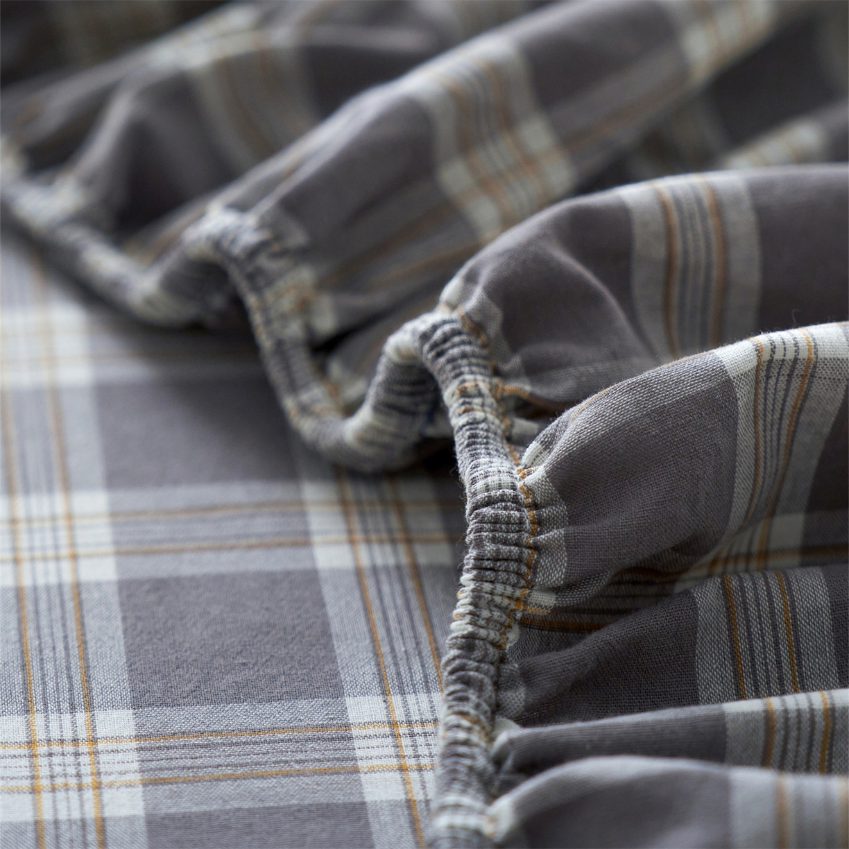 91家纺网 家纺一手货源 找家纺 启程家纺 2026新款全棉纯棉色织水洗棉单床笠床笠单件单品床笠 除遇