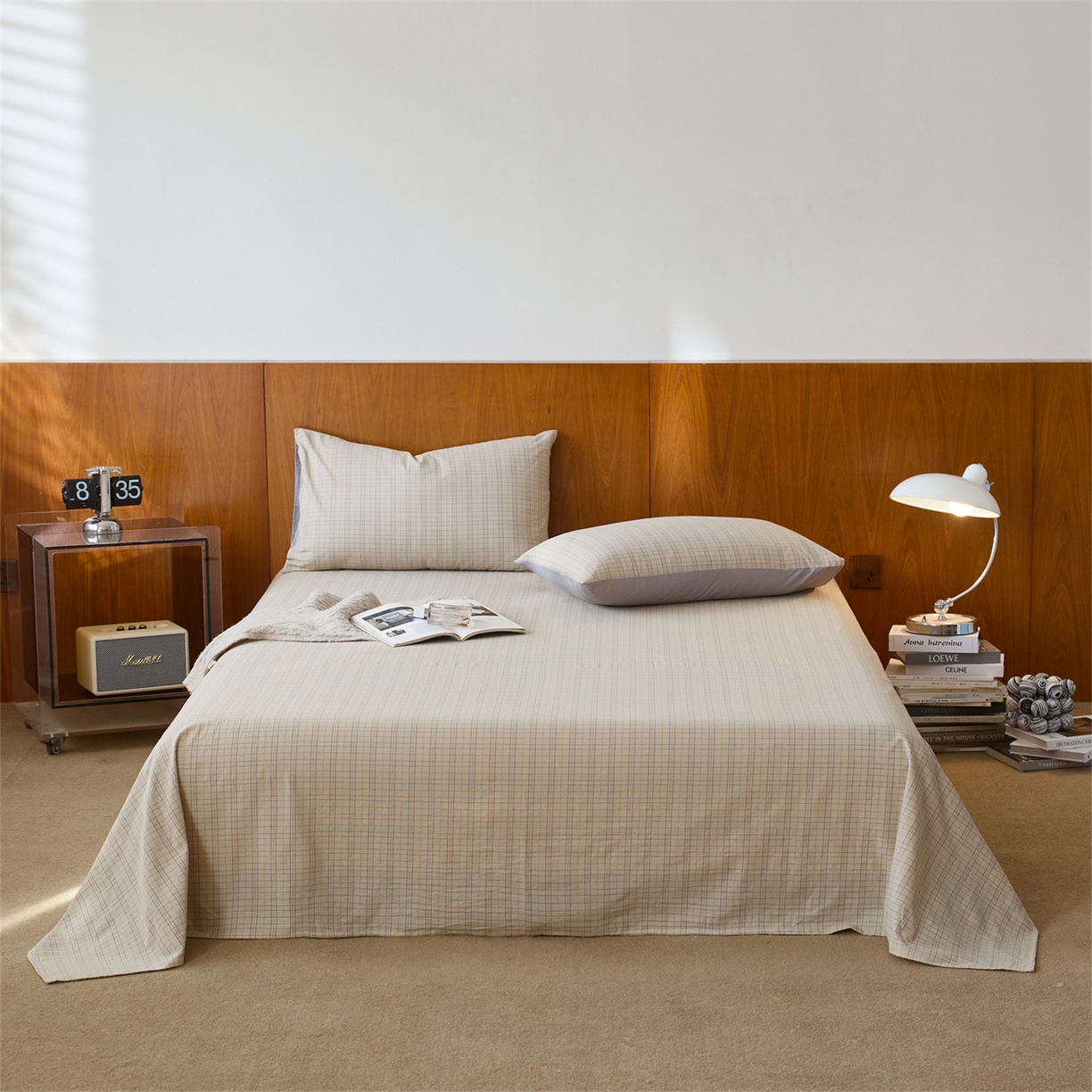 91家纺网 家纺一手货源 找家纺 （总）启程家纺 2026新款全棉纯棉色织水洗棉单床单床单单件单品床单