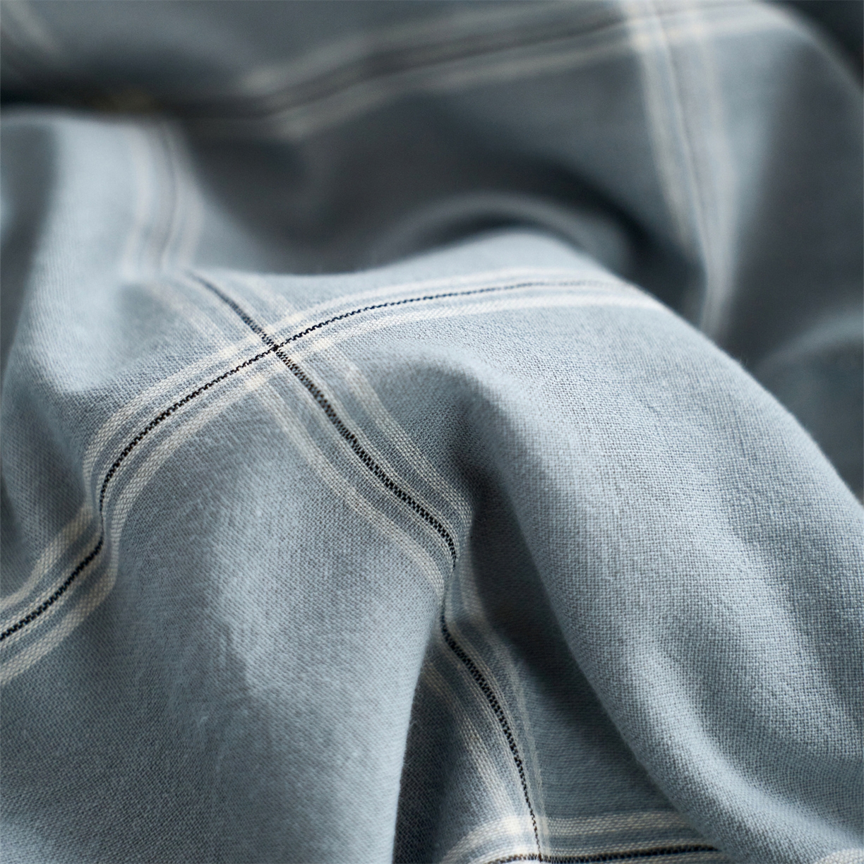 91家纺网 家纺一手货源 找家纺 启程家纺 2026新款全棉纯棉色织水洗棉单床单床单单件单品床单 大布丁绿