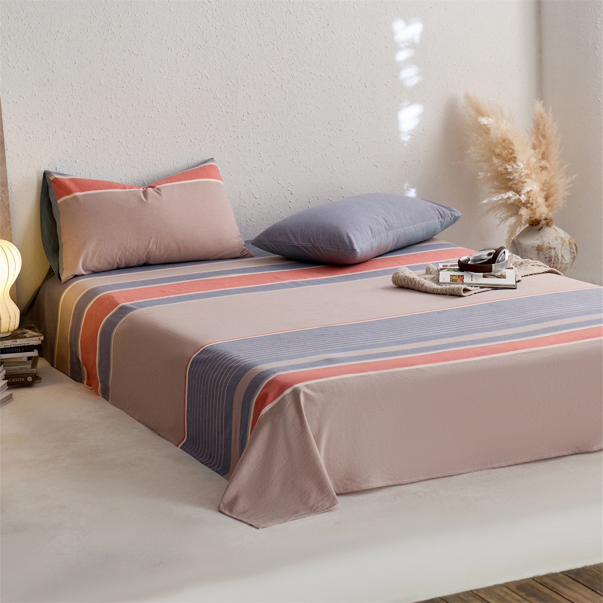 91家纺网 家纺一手货源 找家纺 启程家纺 2026新款全棉纯棉色织水洗棉单床单床单单件单品床单 土耳其