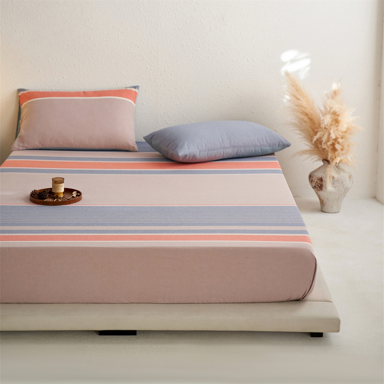 91家纺网 家纺一手货源 找家纺 启程家纺 2026新款全棉纯棉色织水洗棉单床笠床笠单件单品床笠 土耳其