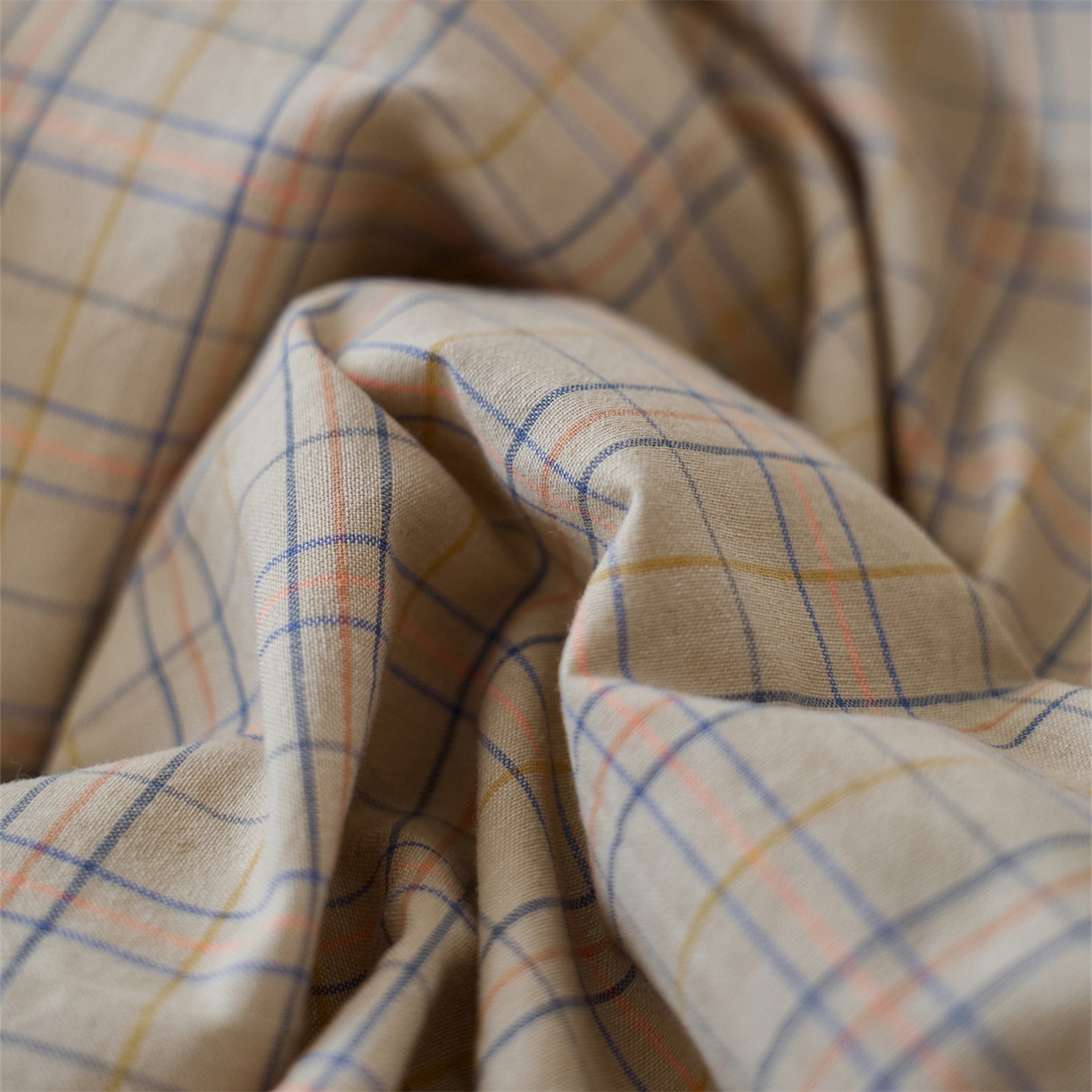 91家纺网 家纺一手货源 找家纺 启程家纺 2026新款全棉纯棉色织水洗棉单床单床单单件单品床单 秋田5号