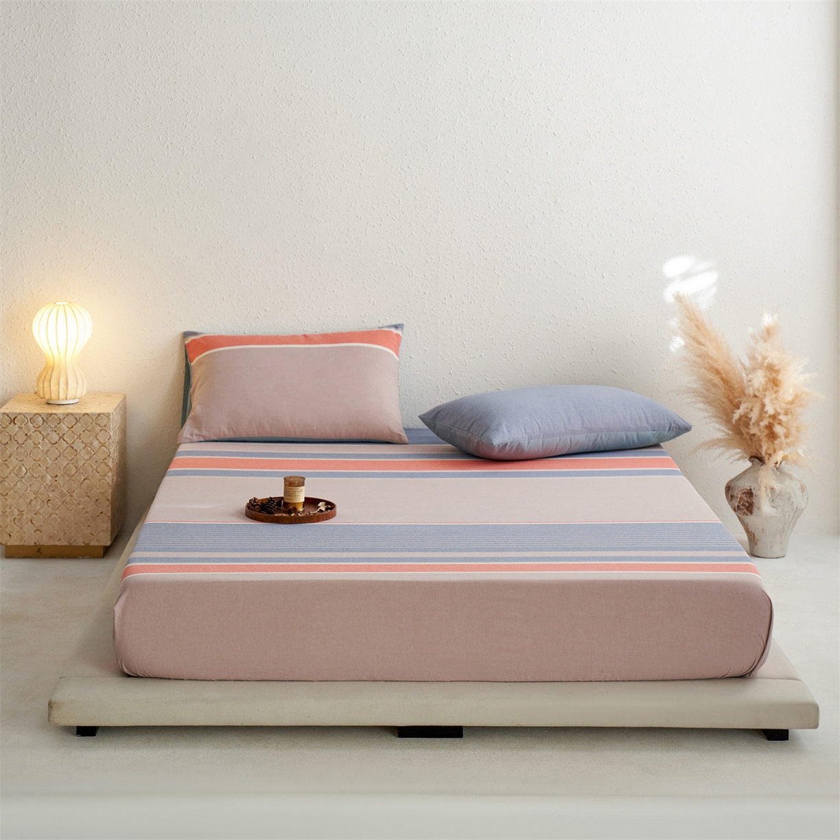 91家纺网 家纺一手货源 找家纺 启程家纺 2026新款全棉纯棉色织水洗棉单床笠床笠单件单品床笠 土耳其