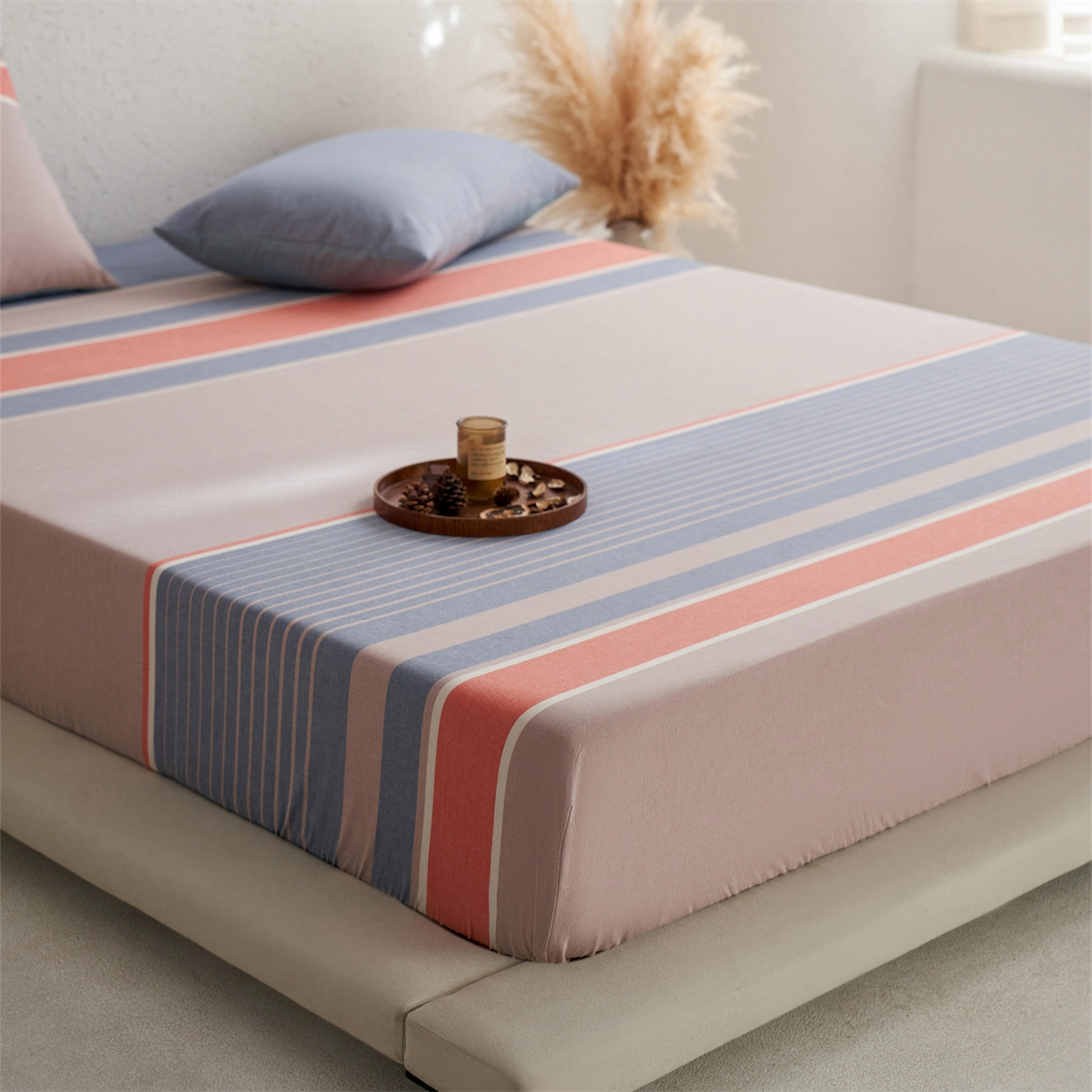 91家纺网 家纺一手货源 找家纺 启程家纺 2026新款全棉纯棉色织水洗棉单床笠床笠单件单品床笠 土耳其