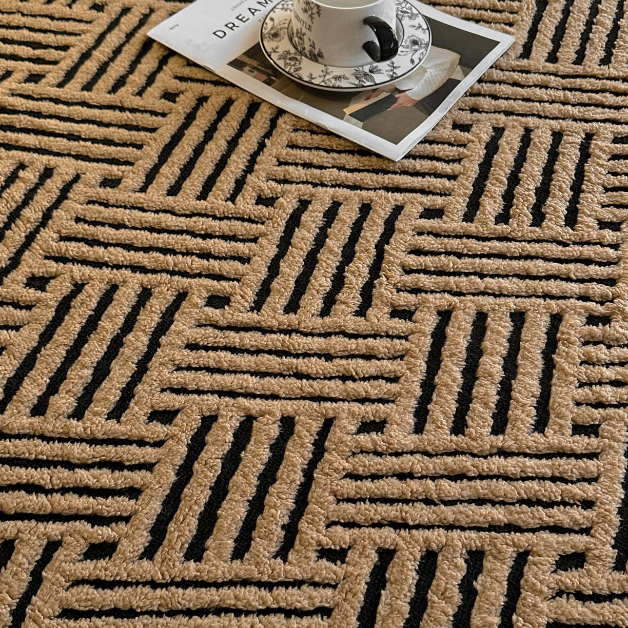 91家纺网 家纺一手货源 找家纺 可恩欣 2026新款舒棉绒提花防水床笠-利奥 利奥-云咖