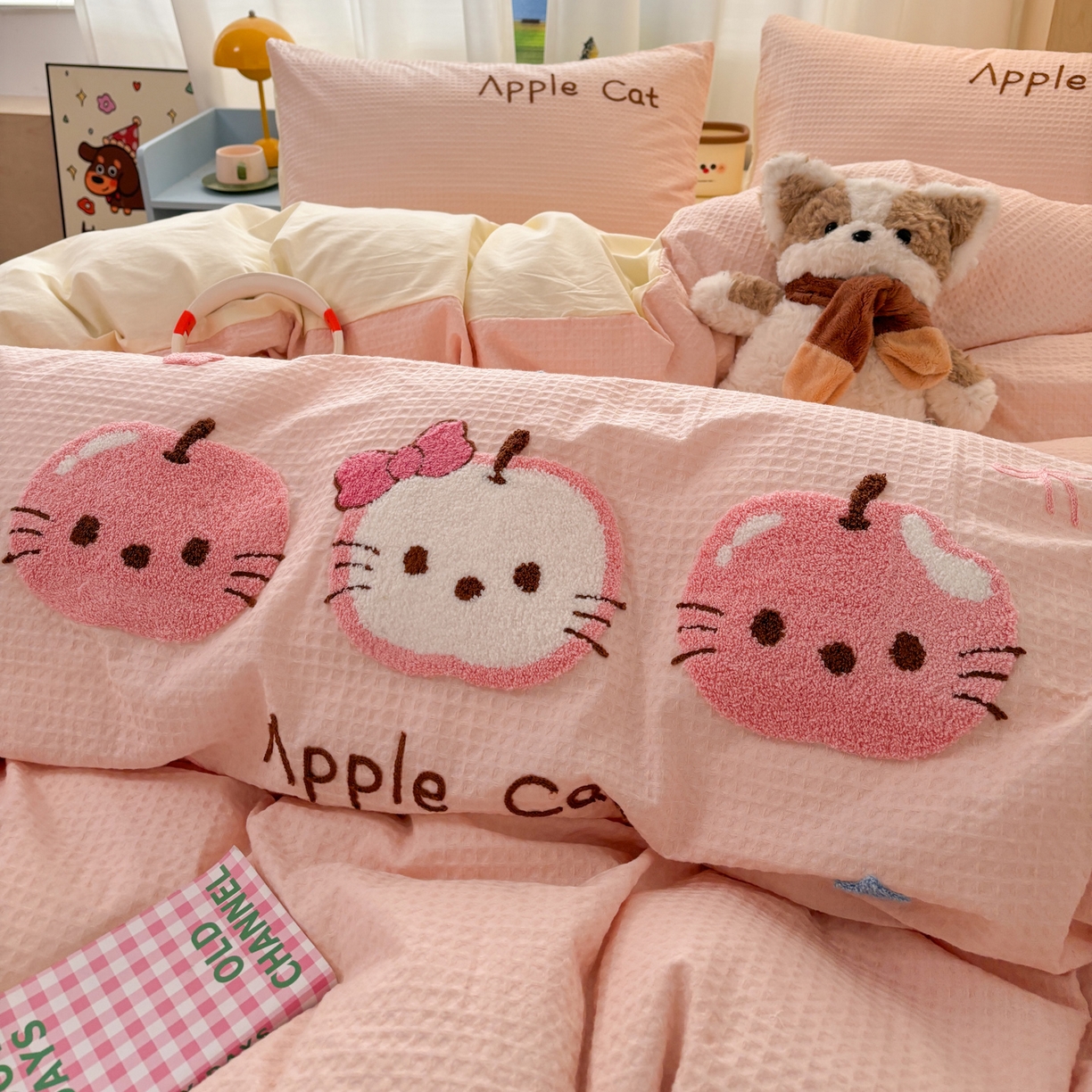 91家纺网 家纺一手货源 找家纺 （总）雅居纺家纺 2026新款全棉华夫格毛巾绣单品系列