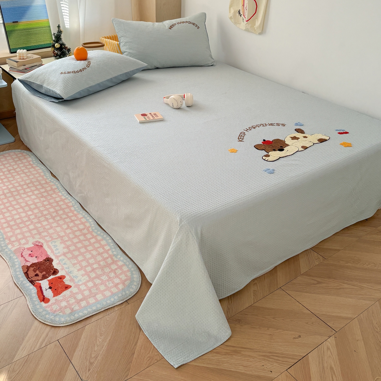 91家纺网 家纺一手货源 找家纺 （总）雅居纺家纺 2026新款全棉华夫格毛巾绣单品系列