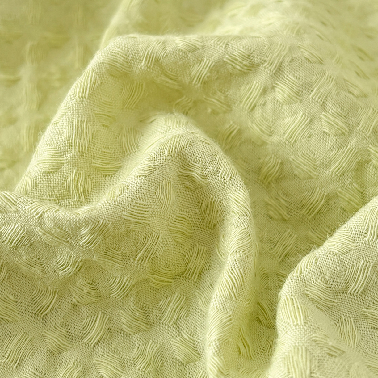 91家纺网 家纺一手货源 找家纺 雅居纺家纺 2026新款全棉华夫格毛巾绣单品系列 水绿萌宠