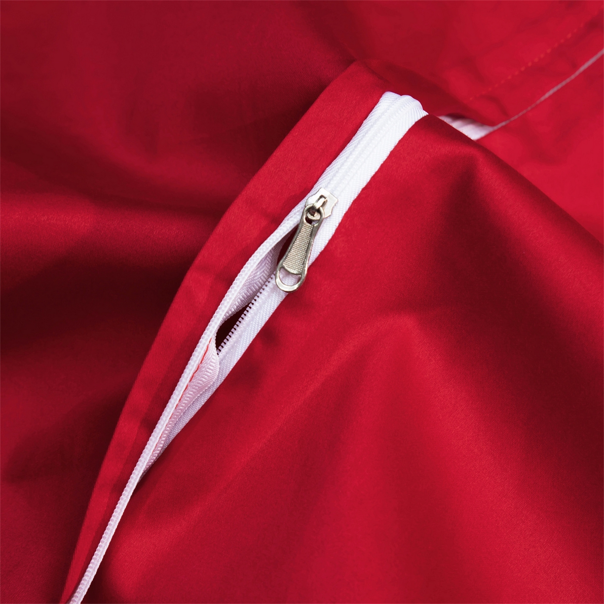 91家纺网 家纺一手货源 找家纺 OL家纺 2026新款高精密苏绣蕾丝四件套 金玉满堂-大红