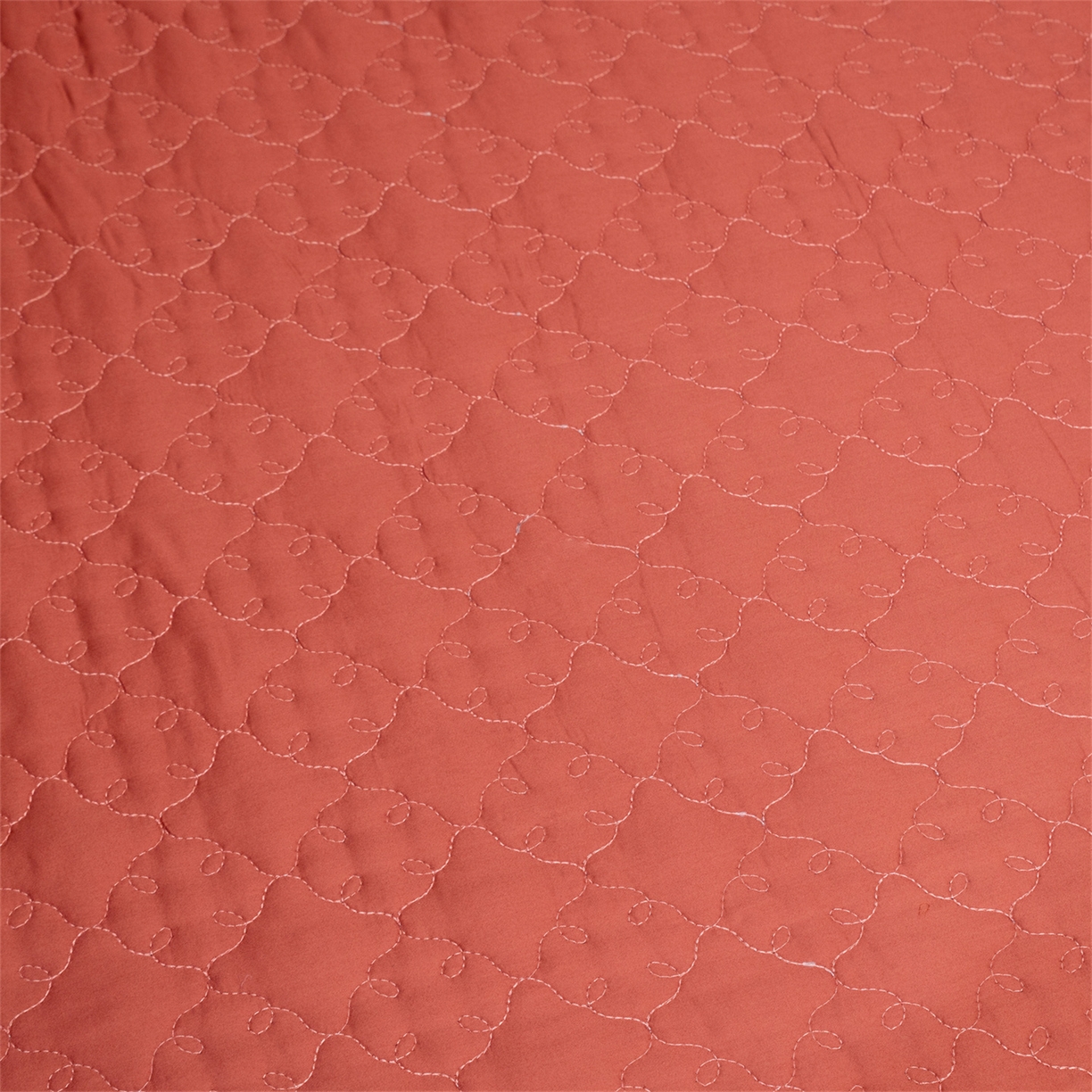 91家纺网 家纺一手货源 找家纺 OL家纺 2026新款高精密苏绣蕾丝四件套 金玉满堂-橘色