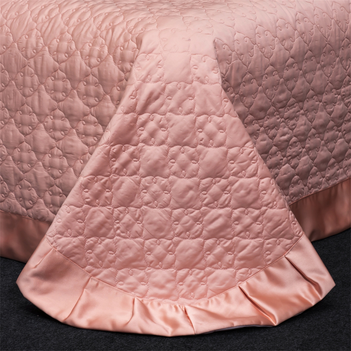 91家纺网 家纺一手货源 找家纺 OL家纺 2026新款高精密苏绣蕾丝四件套 金玉满堂-玉色