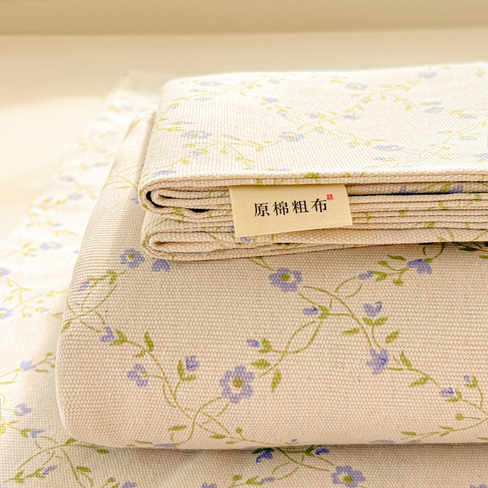 91家纺网 家纺一手货源 找家纺 （总）爱彼家纺 2026新款原棉老粗布凉席席子床单条纹印花床单-粗纱系列一