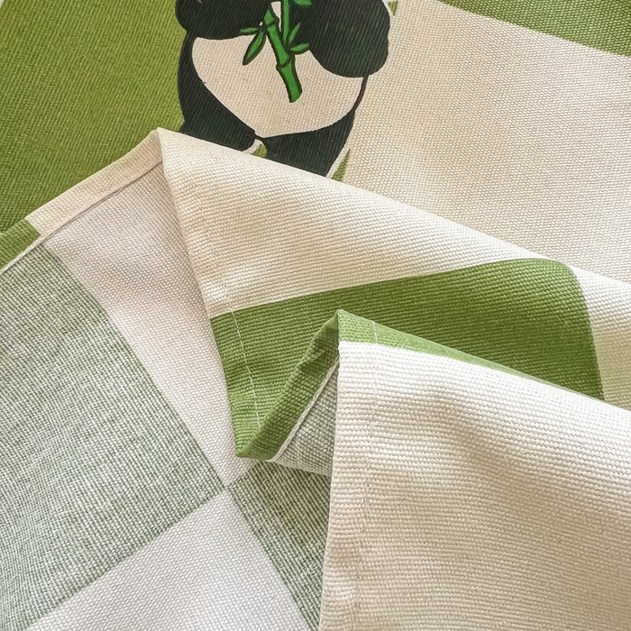 91家纺网 家纺一手货源 找家纺 爱彼家纺 2026新款原棉老粗布凉席席子床单条纹印花床单-粗纱系列一 背包熊