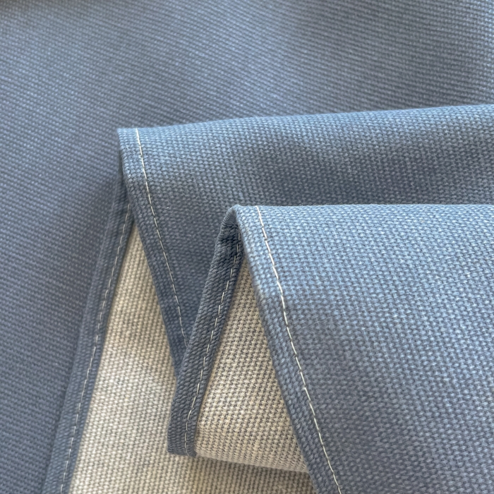 91家纺网 家纺一手货源 找家纺 爱彼家纺 2026新款原棉老粗布凉席席子床单条纹印花床单-粗纱系列一 格调海洋-蓝