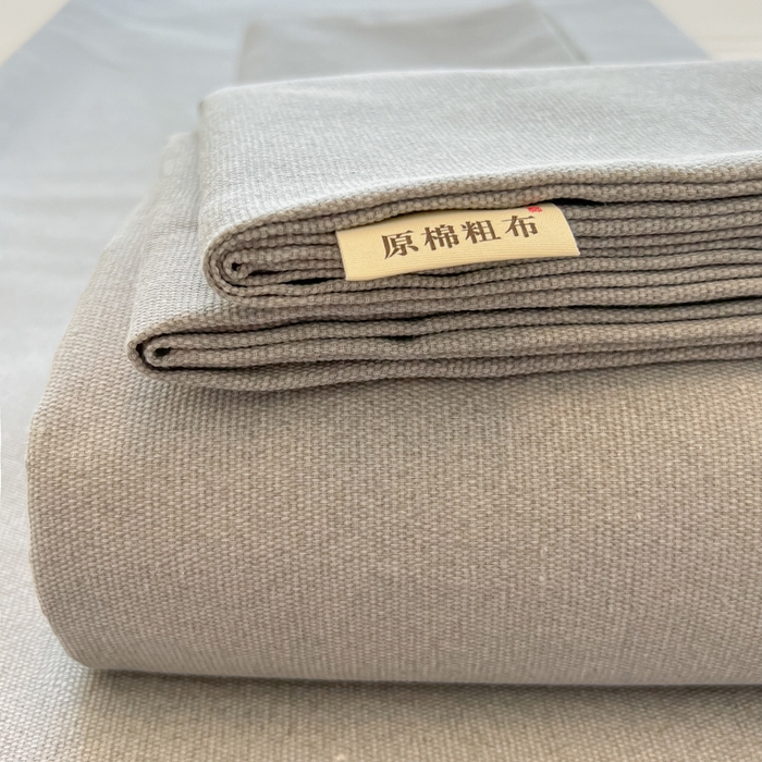 91家纺网 家纺一手货源 找家纺 爱彼家纺 2026新款原棉老粗布凉席席子床单条纹印花床单-粗纱系列一 奇妙空间-灰