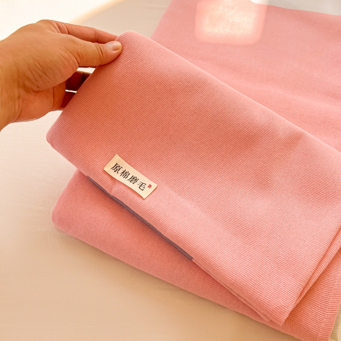 91家纺网 家纺一手货源 找家纺 爱彼家纺 2026新款原棉老粗布凉席席子床单条纹印花床单-粗纱系列一 粉红简兮
