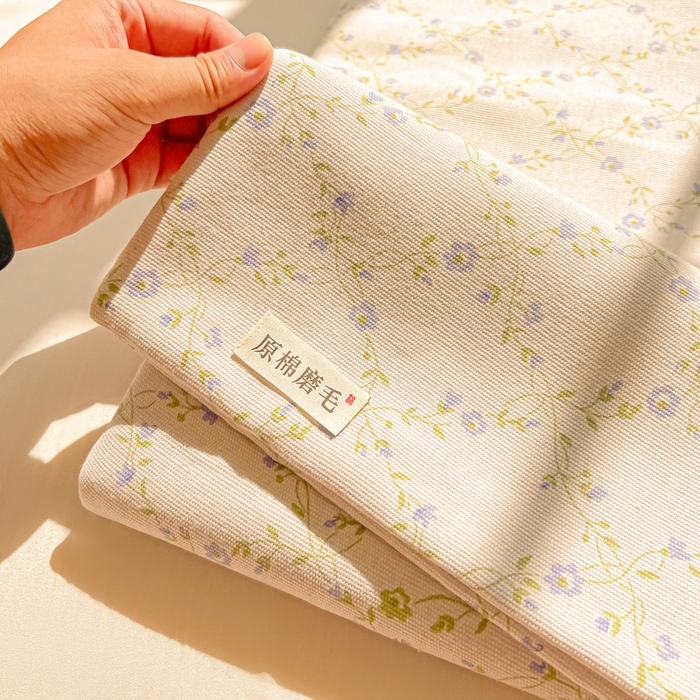 91家纺网 家纺一手货源 找家纺 爱彼家纺 2026新款原棉老粗布凉席席子床单条纹印花床单-粗纱系列一 菱形诺溪