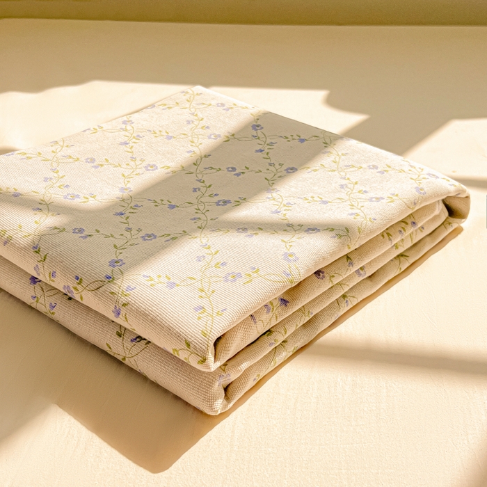 91家纺网 家纺一手货源 找家纺 爱彼家纺 2026新款原棉老粗布凉席席子床单条纹印花床单-粗纱系列一 菱形诺溪