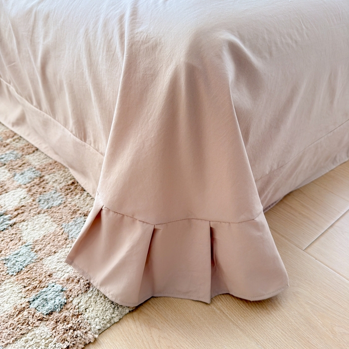 91家纺网 家纺一手货源 找家纺 芯贝儿 2026新款古法小清新全棉花边仿棉水洗棉法式四件套件被套床单 卡吉米