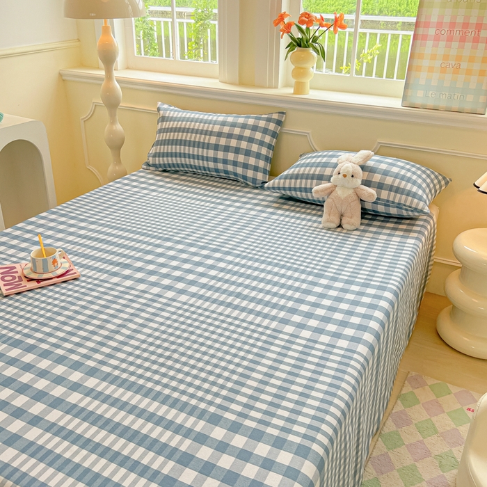 91家纺网 家纺一手货源 找家纺 （总）爱彼家纺 2026新款升级细纱老粗布床单款凉席席子单床单床单三件套