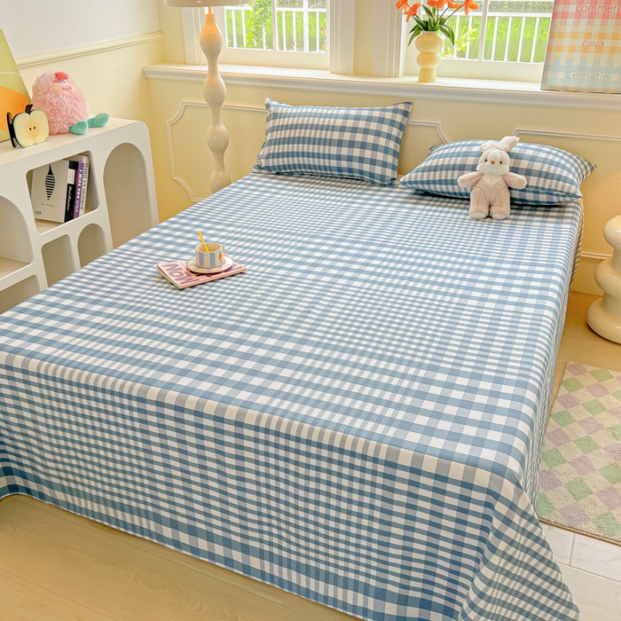 91家纺网 家纺一手货源 找家纺 （总）爱彼家纺 2026新款升级细纱老粗布床单款凉席席子单床单床单三件套