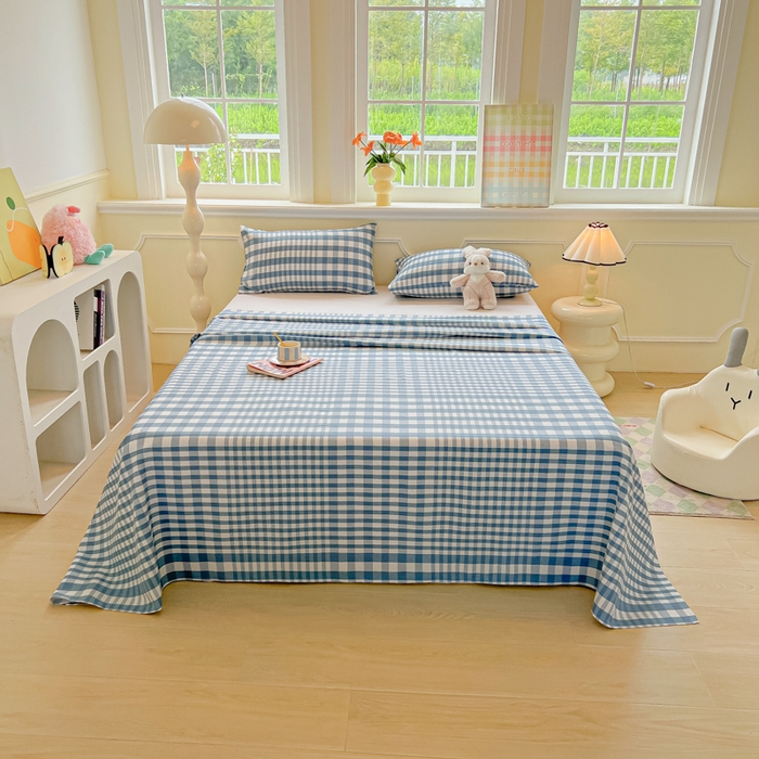 91家纺网 家纺一手货源 找家纺 （总）爱彼家纺 2026新款升级细纱老粗布床单款凉席席子单床单床单三件套