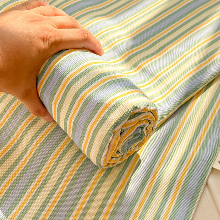 91家纺网 家纺一手货源 找家纺 爱彼家纺 2026新款升级细纱老粗布床单款凉席席子单床单床单三件套 北望