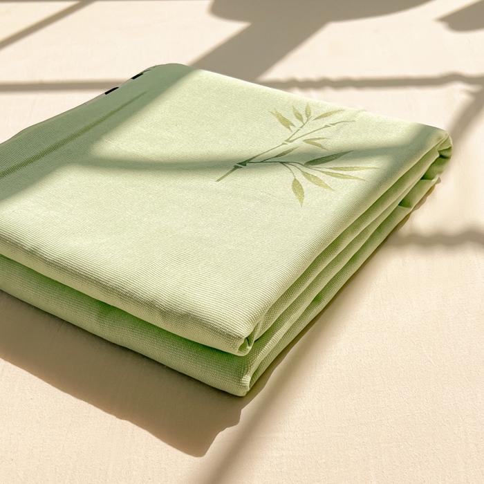 91家纺网 家纺一手货源 找家纺 爱彼家纺 2026新款升级细纱老粗布床单款凉席席子单床单床单三件套 竹小熊