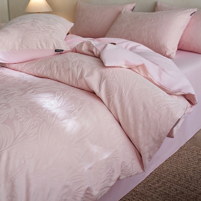 91家纺网 家纺一手货源 找家纺 （总）小懒猪 2026新款亲肤舒适立体全棉提花四件套