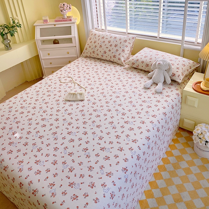 91家纺网 家纺一手货源 找家纺 （总）爱彼家纺 2026新款古艺印花小碎花老粗布床单-粗纱系列二