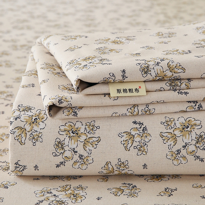 91家纺网 家纺一手货源 找家纺 （总）爱彼家纺 2026新款古艺印花小碎花老粗布床单-粗纱系列二