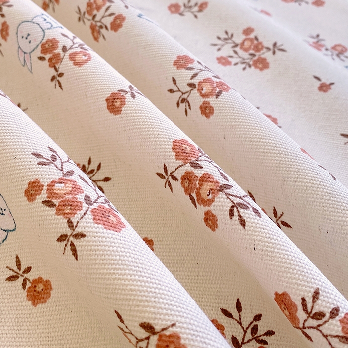 91家纺网 家纺一手货源 找家纺 爱彼家纺 2026新款古艺印花小碎花老粗布床单-粗纱系列二 春日撩人