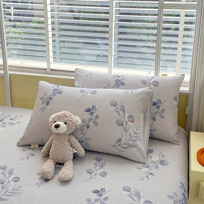 91家纺网 家纺一手货源 找家纺 爱彼家纺 2026新款古艺印花小碎花老粗布床单-粗纱系列二 空幽兰