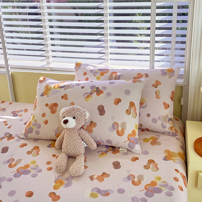 91家纺网 家纺一手货源 找家纺 爱彼家纺 2026新款古艺印花小碎花老粗布床单-粗纱系列二 露西亚