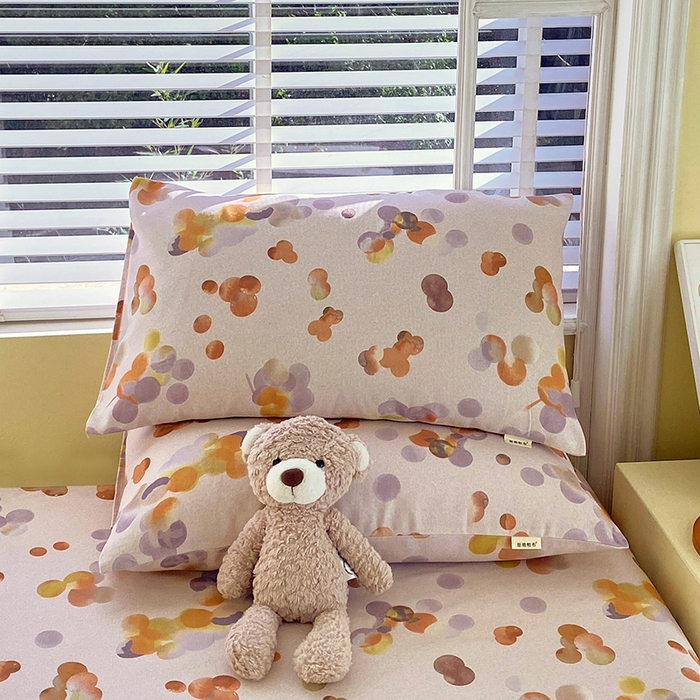 91家纺网 家纺一手货源 找家纺 爱彼家纺 2026新款古艺印花小碎花老粗布床单-粗纱系列二 露西亚