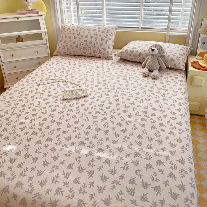 91家纺网 家纺一手货源 找家纺 爱彼家纺 2026新款古艺印花小碎花老粗布床单-粗纱系列二 漫花