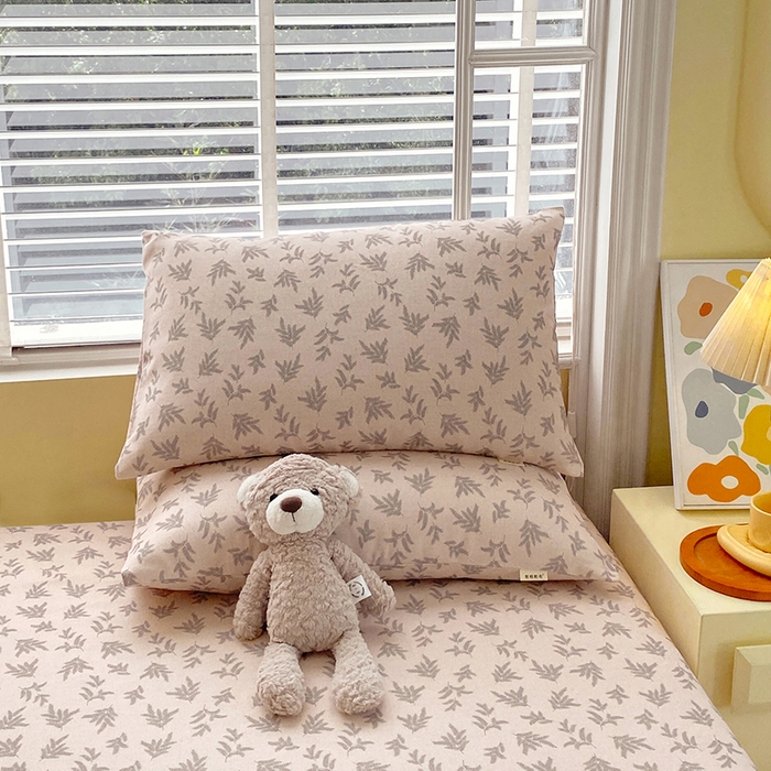 91家纺网 家纺一手货源 找家纺 爱彼家纺 2026新款古艺印花小碎花老粗布床单-粗纱系列二 漫花