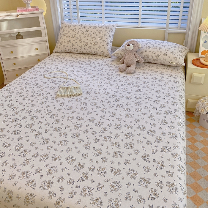 91家纺网 家纺一手货源 找家纺 爱彼家纺 2026新款古艺印花小碎花老粗布床单-粗纱系列二 深秋岁