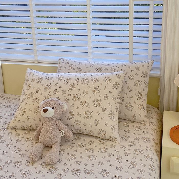 91家纺网 家纺一手货源 找家纺 爱彼家纺 2026新款古艺印花小碎花老粗布床单-粗纱系列二 深秋岁