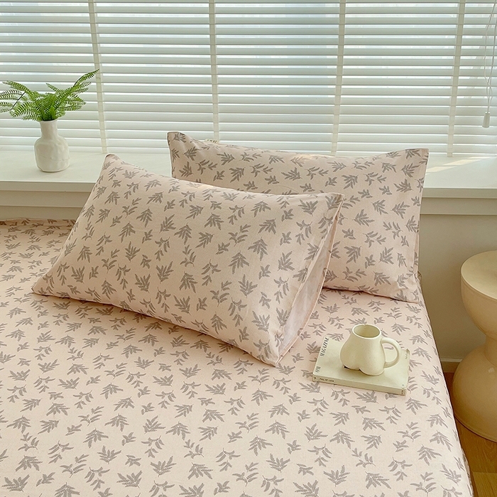 91家纺网 家纺一手货源 找家纺 爱彼家纺 2026新款古艺印花小碎花老粗布床单-粗纱系列二 深遂